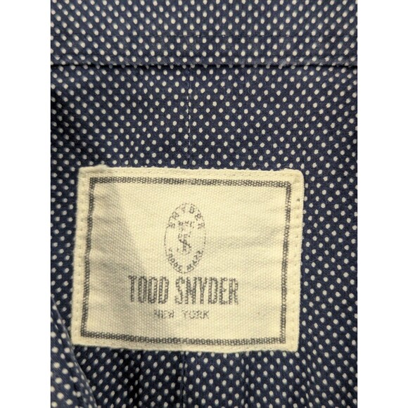 Todd Snyder Shirt Mens 16 34/35 Large Blue  Business Casual dress shirt - Picture 6 of 6